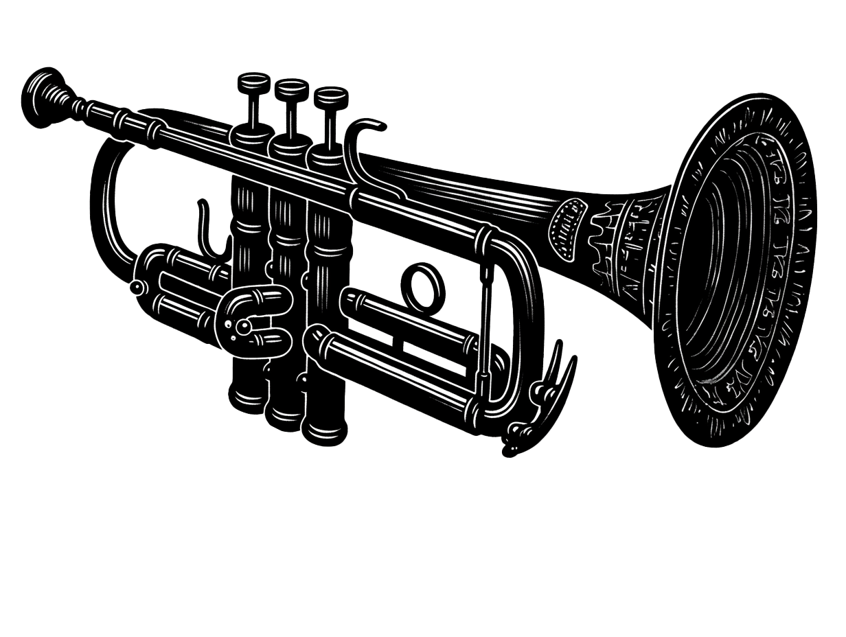 Illustrated trumpet