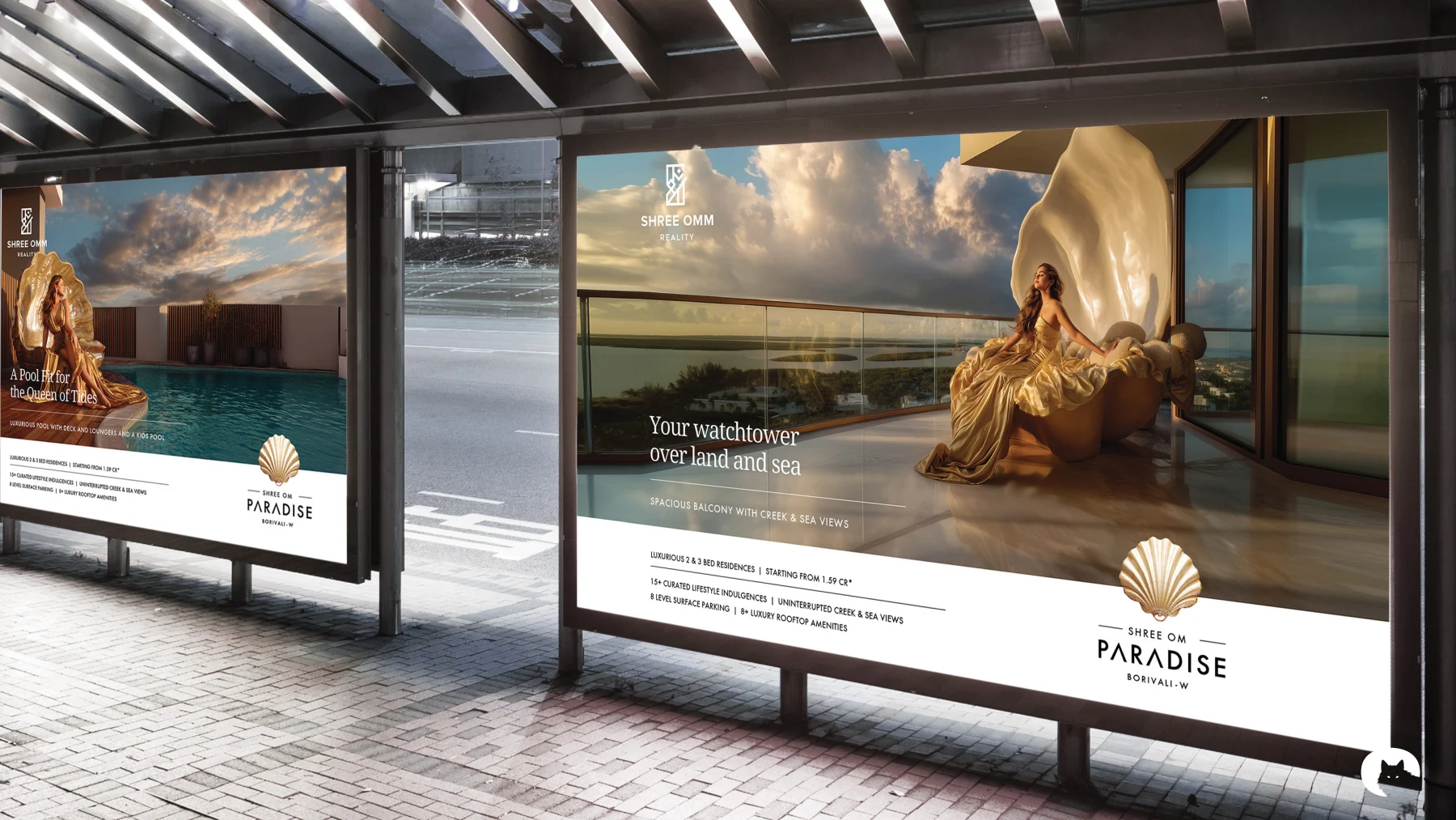 Shree Om Paradise: Residential campaign across outdoor panels